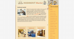 Desktop Screenshot of manzel-hodinovy.com