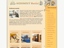Tablet Screenshot of manzel-hodinovy.com